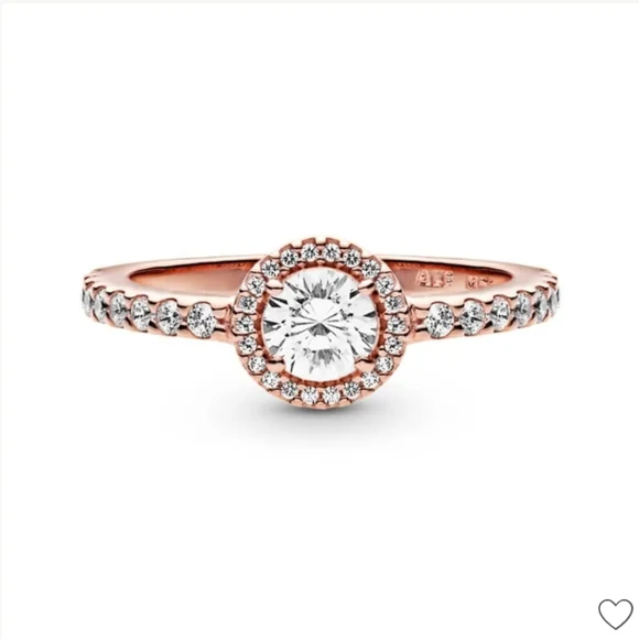 Pandora Classic Sparkle Halo CZ Ring - Picture 3 of 12